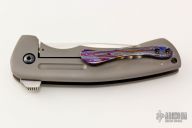 Narwhal Flipper - Black Timascus Clip