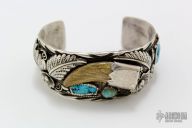 Navajo Sterling Bear Claw Bracelet