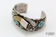 Navajo Sterling Bear Claw Bracelet