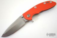 XM-18 Framelock Flipper - 3" (Tumble Finish / Orange)