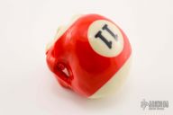 Pool Ball Carved Skull
