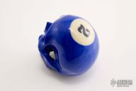 Pool Ball Carved Skull