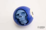 Pool Ball Carved Skull