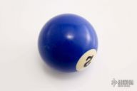 Pool Ball Carved Skull