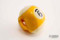 Pool Ball Carved Skull