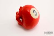 Pool Ball Carved Skull
