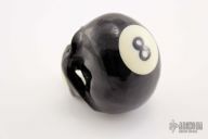Pool Ball Carved Skull