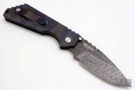 Pro-Strider SNG Custom - Damascus and Titanium