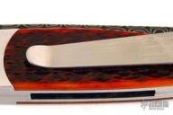 Custom BREND Auto #2 - Eggerling Turkish Damascus / Jigged Bone