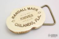Randall Made Knives Belt Buckle - Walrus Ivory