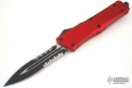 142-11-R Combat Troodon D/E Red - Black Tactical Serrated Edge