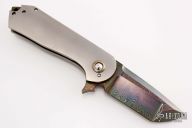 Rhino Flipper - Blued Damascus (Lefty)