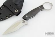 Ringed Fixed Blade - Carbon Fiber