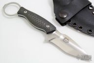 Ringed Fixed Blade - Carbon Fiber