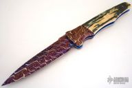 Scale Release Automatic - Damascus & Mammoth Ivory