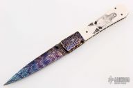 Scrimshawed Coffin Linerlock Folder