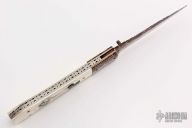 Scrimshawed Coffin Linerlock Folder