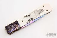 Scrimshawed Coffin Linerlock Folder