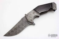 Serphant - Damascus and Carbon Fiber