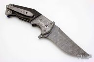 Serphant - Damascus and Carbon Fiber