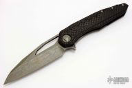 Sigil - Apocalyptic Elmax Carbon Fiber Damascus Plate