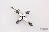 Silver and Meteorite Cross