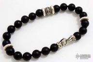 Silver and Onyx Bracelet