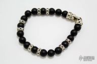 Silver and Onyx Bracelet