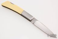 Silver Knight - Scrimshawed Ivory Micarta
