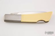 Silver Knight - Scrimshawed Ivory Micarta