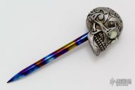 Silver Skull Spike - GITD Eyes
