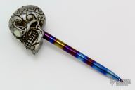 Silver Skull Spike - GITD Eyes