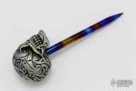 Silver Skull Spike - GITD Eyes