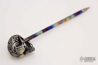 Silver Skull Spike - GITD Eyes