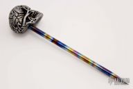 Silver Skull Spike - GITD Eyes