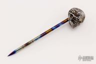 Silver Skull Spike - GITD Eyes