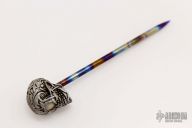 Silver Skull Spike - GITD Eyes