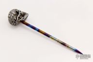 Silver Skull Spike - GITD Eyes