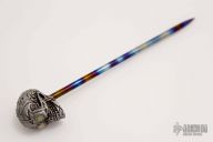 Silver Skull Spike - GITD Eyes