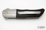 Single Issue Tanto Flipper - Tuxedo Damascus and Ebony - 2016 Solvang