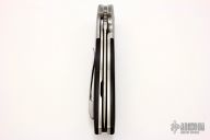 Single Issue Tanto Flipper - Tuxedo Damascus and Ebony - 2016 Solvang