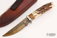 Skinner - Stag w/ Birds Eye Pattern Damascus