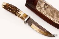 Skinner - Stag w/ Birds Eye Pattern Damascus