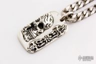 Skull Pendant w/ Silver Chain