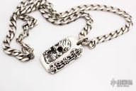 Skull Pendant w/ Silver Chain