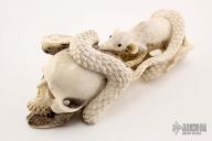 Skull/Snake/Rat carving
