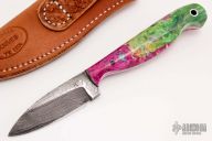 Small Damascus Drop Point