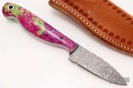 Small Damascus Drop Point