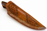 Small Damascus Fixed Blade