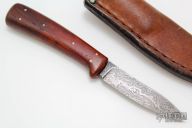 Small Damascus Fixed Blade